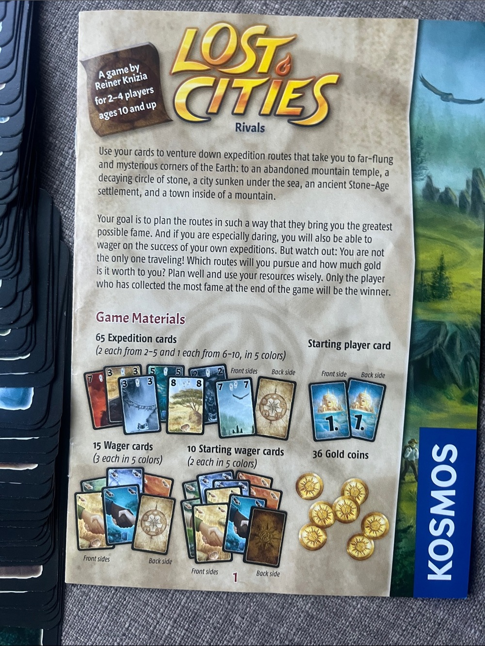 Kosmos Lost Cities Rivals Card Game Complete Excellent Condition - Picture 3 of 7